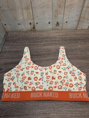 Duluth Trading Buck Naked Womens Medium Bralette Stretch Bra Athleisure